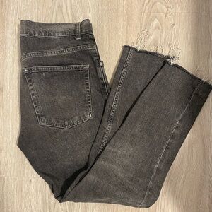Zara grey straight jeans